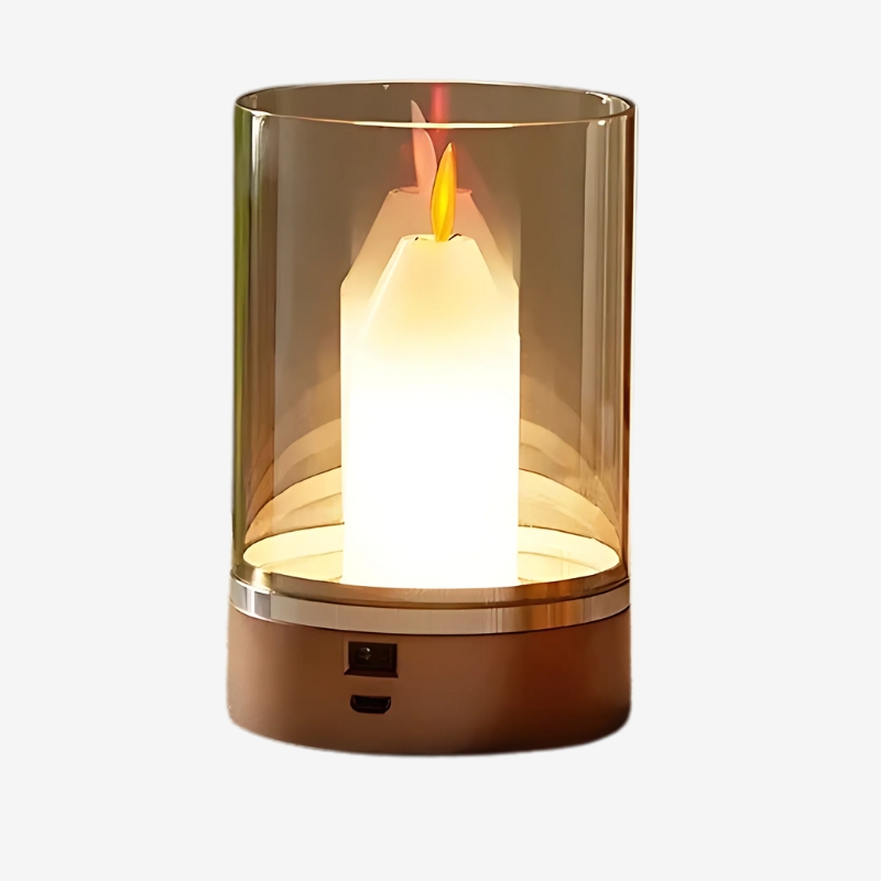 Lampe LED Sans Fil Effet Bougie – Capteur Mains Libres & Recharge USB