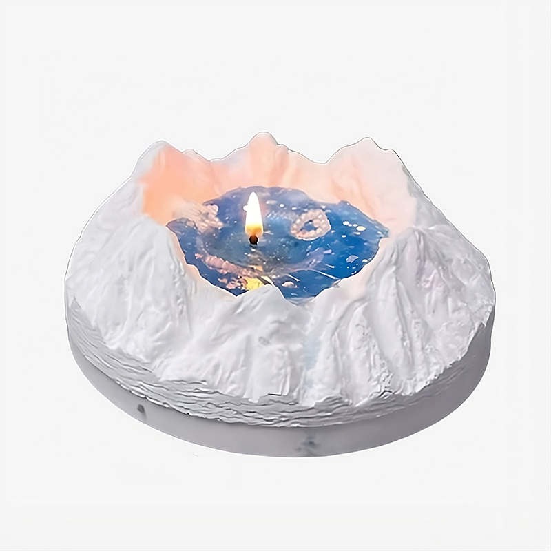 Bougie décorative montagne cire de soja