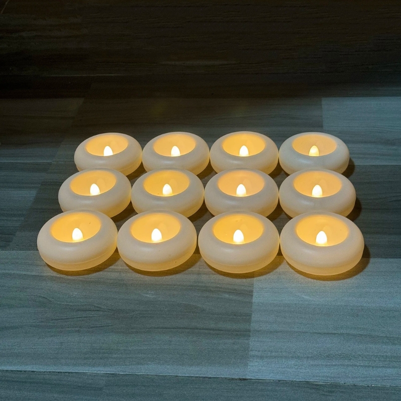 Bougie LED flottante étanche capteur eau