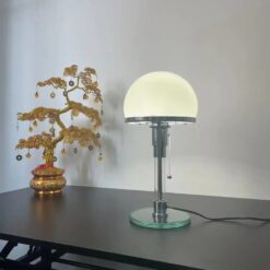Lampe de table verre métal style scandinave