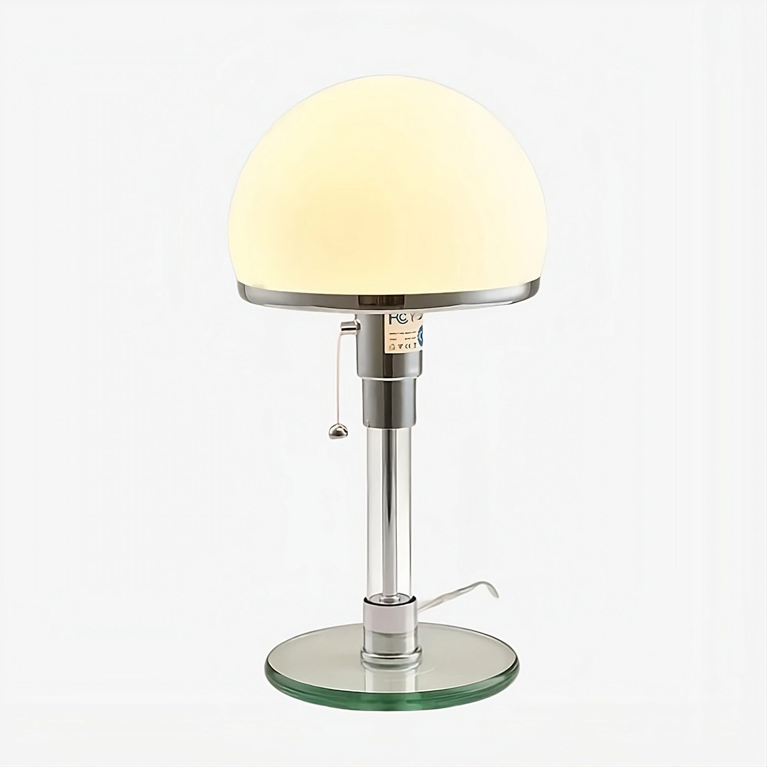 Lampe de table verre métal style scandinave