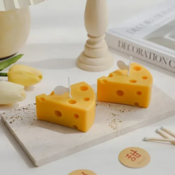Bougies parfumées en forme de fromage