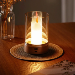 Lampe LED Sans Fil Effet Bougie – Capteur Mains Libres & Recharge USB