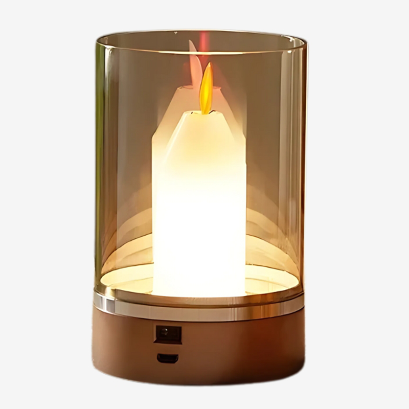 Lampe LED Sans Fil Effet Bougie – Capteur Mains Libres & Recharge USB