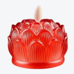 Bougie LED lotus plastique coloré décoratif