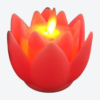 Bougie LED lotus plastique décorative lumineuse