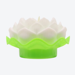 Lampe LED lotus plastique coloré ambiance zen