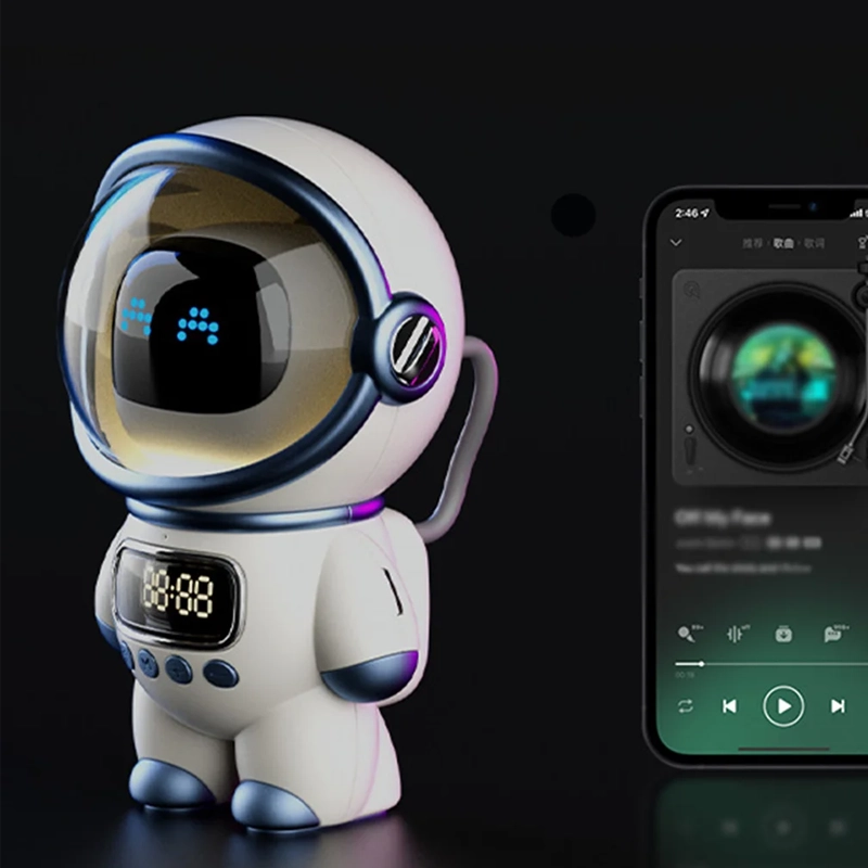 Réveil astronaute bluetooth lumineux intelligent