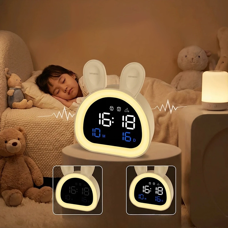 Réveil et veilleuse enfant avec affichage date et 5 sonneries – Image 4