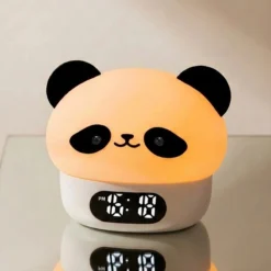 Réveil panda LED veilleuse multicolore enfant