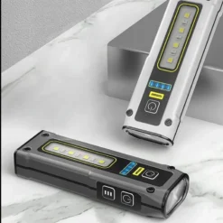 Lampe de travail à LED polyvalente étanche avec aimant, porte-clés, batterie externe