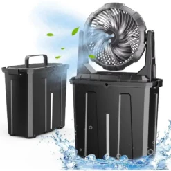 Ventilateur brumisateur extérieur rechargeable 9L