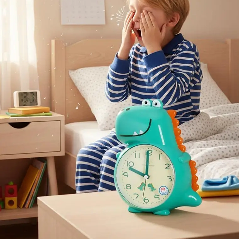 Réveil en forme de dinosaure pour chambre d'enfant