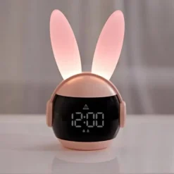 Réveil lapin lumineux rechargeable