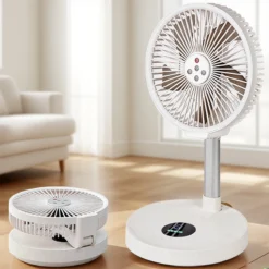 Ventilateur vertical pliable rechargeable télécommande 10 pouces