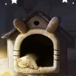 Lit tente chien chat doux intérieur 4 saisons