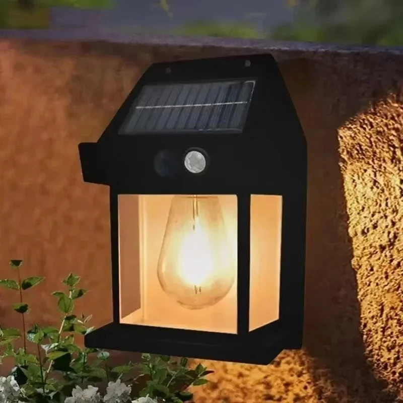 Lampe solaire murale extérieure PIR étanche IP65