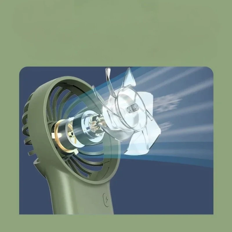 Mini ventilateur pliable rechargeable USB cartoon portable