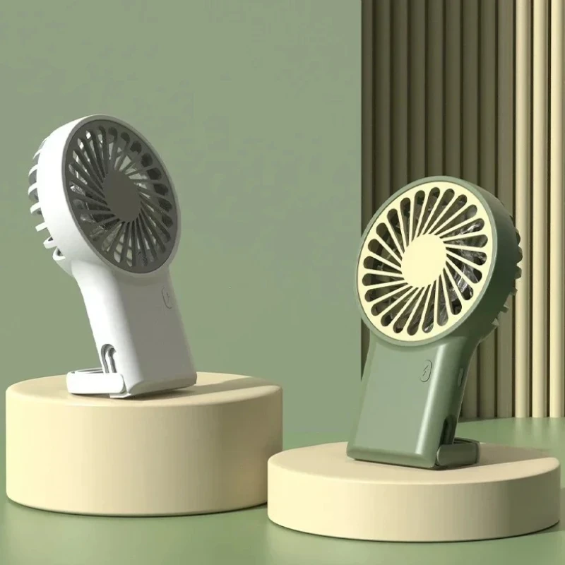 Mini ventilateur pliable rechargeable USB cartoon portable